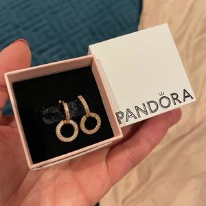 Pandora Double Hoop Earrings